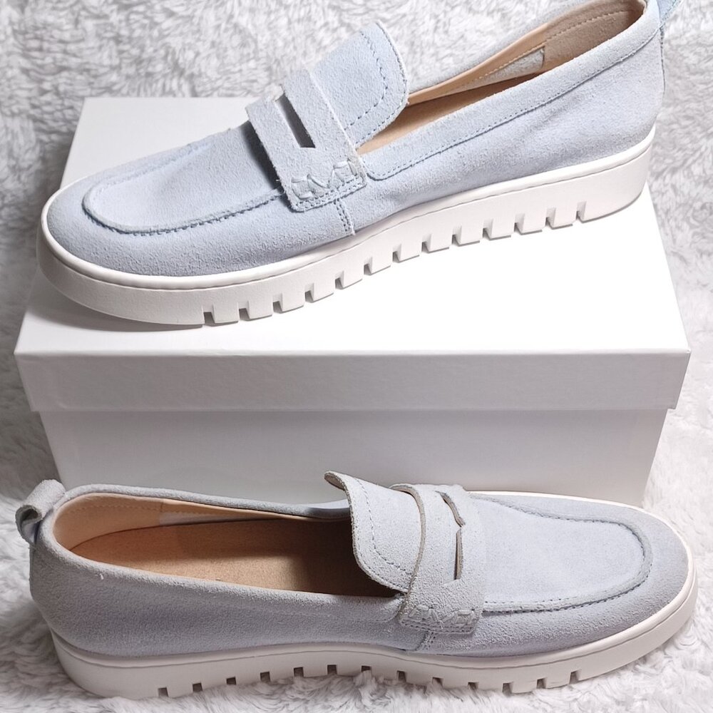 VIONIC Uptown Suede Women's Loafers Boat Shoes US size 11.0  Color: Skyway
